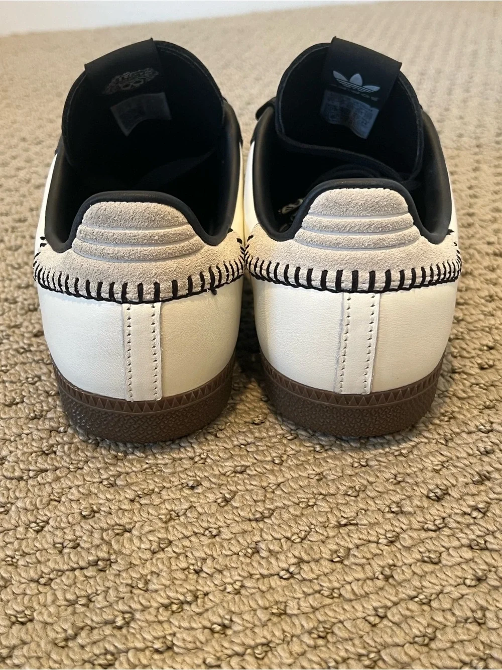 Adidas White & Black Samba Día De Los Muertos Sneakers